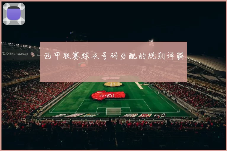 西甲联赛球衣号码分配的规则详解